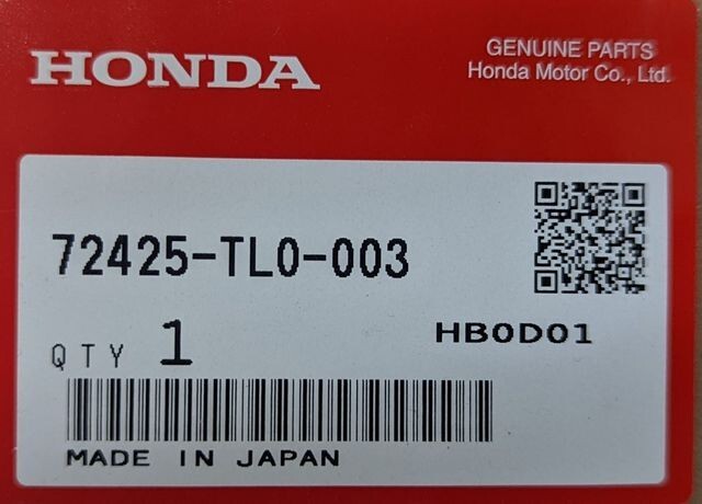 Genuine OEM Acura 72425-TL0-003 Passenger Front Door Molding 2010