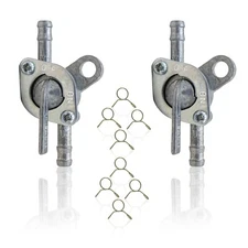 2 PETCOCK FUEL GAS VALVE SWITCH ATV GO KART DIRT BIKE 50cc 70cc 90cc 110cc 125cc