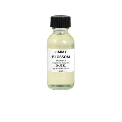 Jimmy Blossom (Women) Body Oil Fragrance Similar 1 oz Glass Bottle