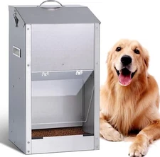 Automatic Dog Feeder Large Breed Outdoor Auto Dog Food Dispenser Large Capacity