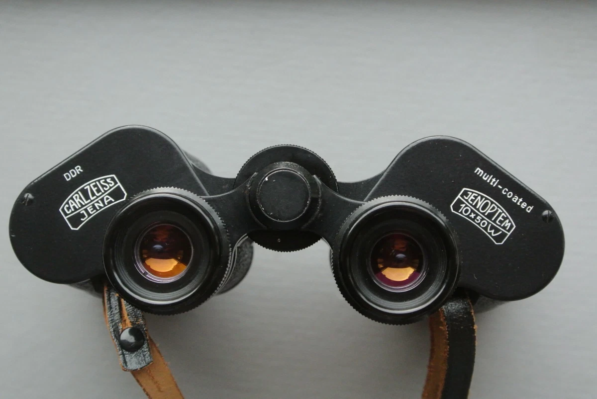 Carl Zeiss Jena Jenoptem 10x50W BINOCULARS Made in DDR w/ Original