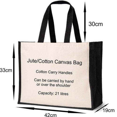 Personalised Husband & Wife Bag Wedding Idea Add Names & Date Canvas Bag - Picture 5 of 6