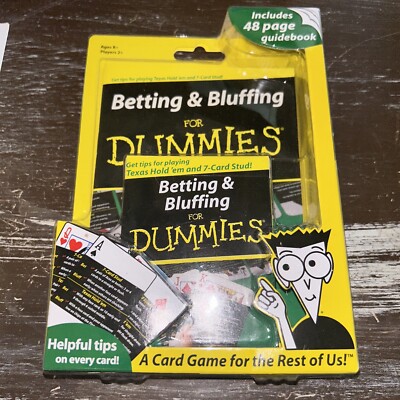 Betting And Bluffing For Dummies Card Games Hints Tips