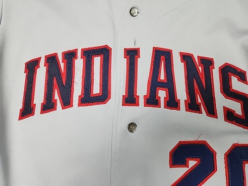 1980s Cleveland Indians Gray Road Jersey #20 Rawlings Size 48 - Picture 6 of 11