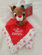 Rudolph The Red Nosed Reindeer Red Security Blanket Lovey My First Christmas