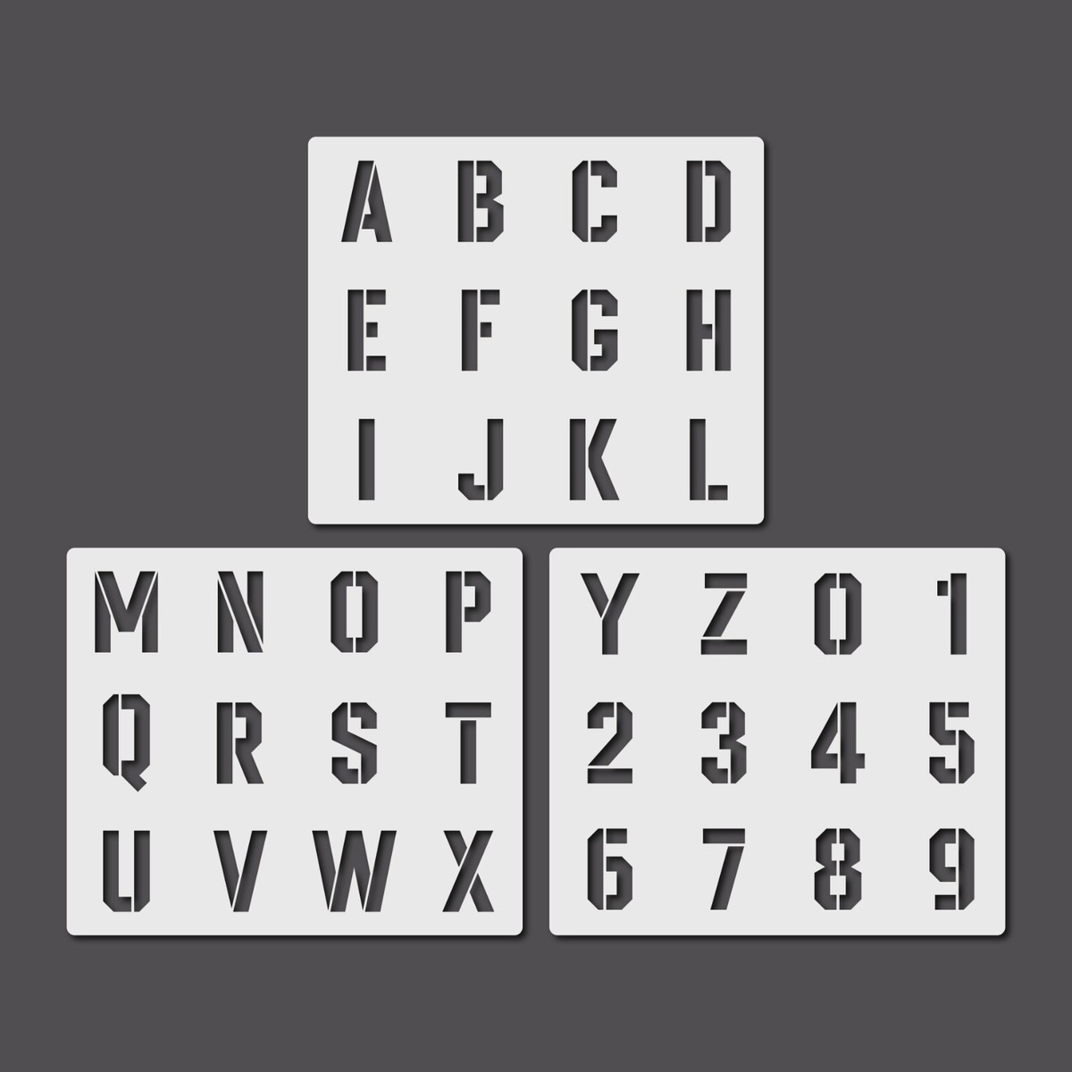 Military Stencil Letters