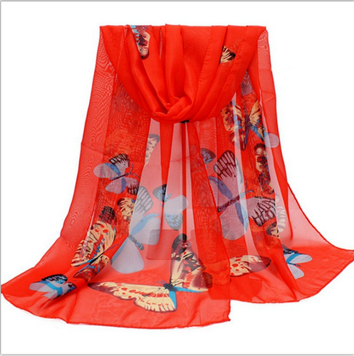 Long Soft Chiffon Wrap Shawl Stole Scarves 62"X20" - Picture 6 of 24