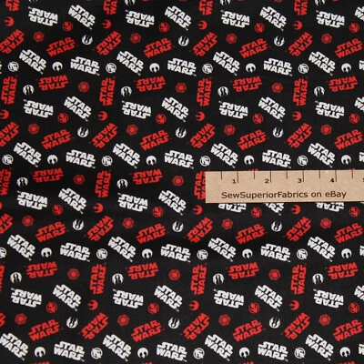 CAMELOT FABRICS Star Wars Jedi and Rebel Icon Image Cotton Fabric 1/2 Yard #73090221-6