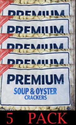 5x NABISCO Premium Soup & Oyster Crackers 9 oz Bag - 5 PACK - FREE SHIP