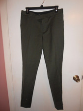 Women's Marc By Marc Jacobs Size 6 Trousers Pants Green Wool Slacks Straight Leg