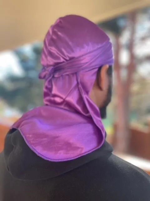 Premium Velvet Durag For Men - Durag for 360 Waves- Designer Durag- Long  Straps