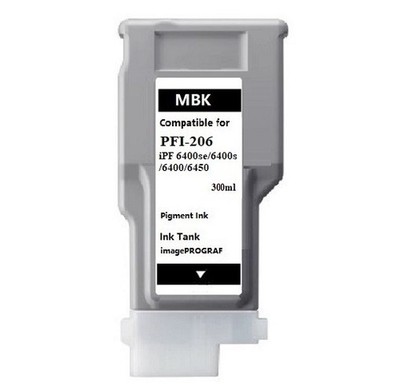 PFI206 MBK Matte Black Ink Tank For Canon IPF 6400s 6400se  6400 6450