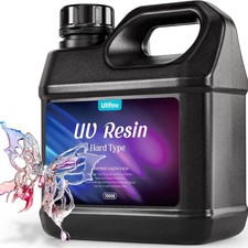 UV Resin 1000g Bulk No Odor Upgrade Clear UV Epoxy Resin Hard Fast Cure Resin Ki