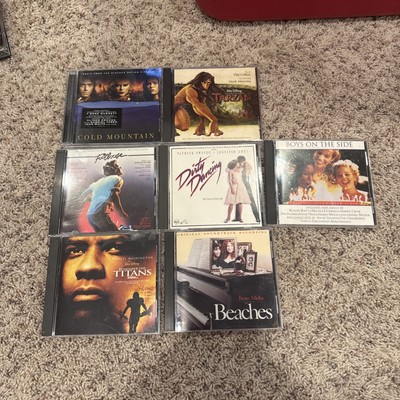 Lot of 7 Movie Soundtrack CDs - Dirty Dancing, Footloose, Beaches, Tarzan, Etc.