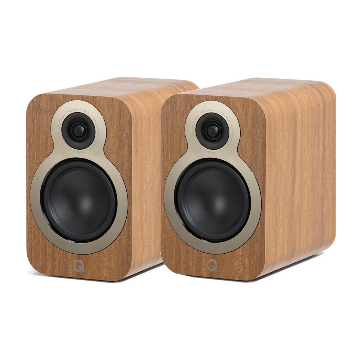 Q Acoustics 3020c Bookshelf Speakers - Oak