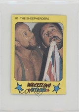 1986 Monty Gum Super Wrestling Stars The Bushwhackers The Sheepherders #81 15fy