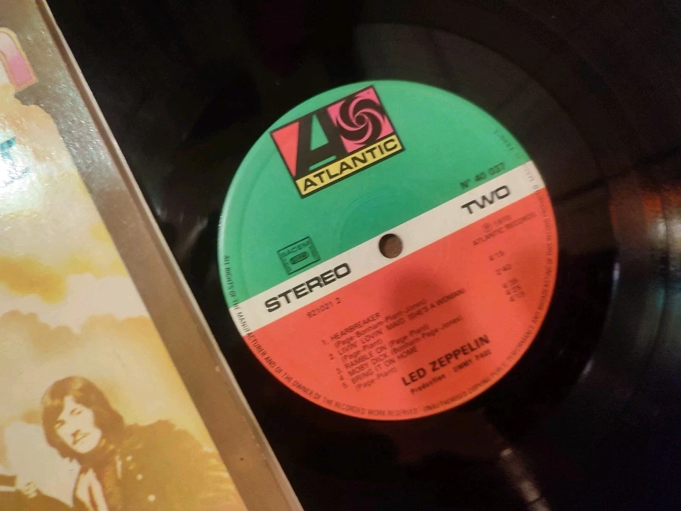 LED ZEPPELIN II LP vinyl 1972 Atlantic 40035 - Photo 4/4