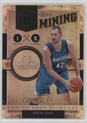 2010-11 Panini Gold Standard Gold Mining /299 Kevin Love #17 0t2