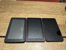 Lot Of 3 Broken 7 Inch Tablets For Parts - Kindle Fire-2 Others - READ