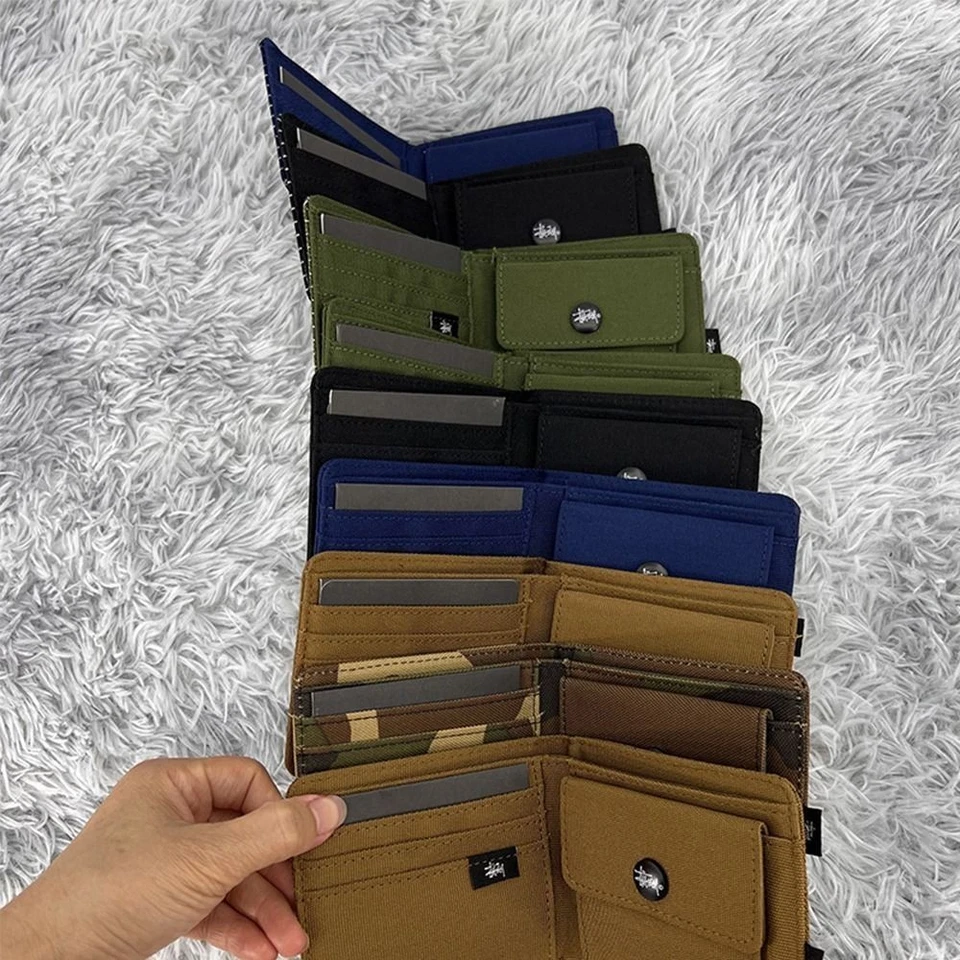 MARKENLOS Oxford Cloth Bifold Wallet Multipurpose Multi-card Pocket Wallet Female