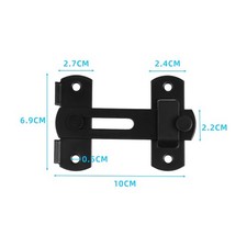 180 Degrees Flip Sliding Barn Door Lock Stainless Steel Gate Latch Door Bolt