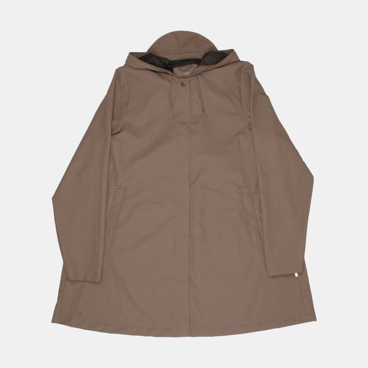 Rains A-Line Jacket  / Size M / Mid-Length / Mens / Brown / Polyester