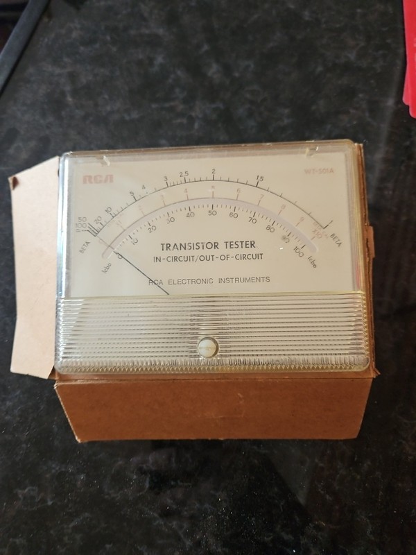 VINTAGE RCA WT-501A TRANSISTOR TESTER. New Old Stock Replacement.  