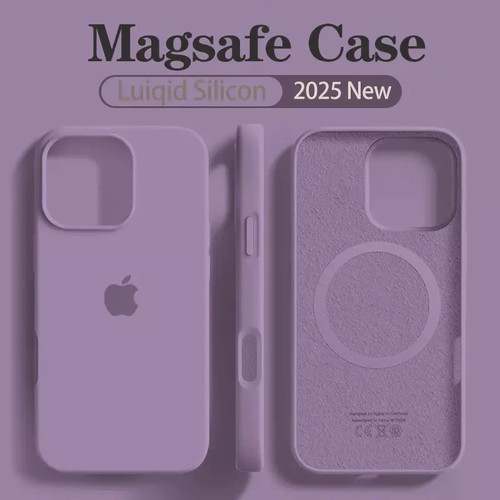 Silicone Liquide Original pour Apple Magsafe iPhone 16 15 14 13 12 Pro Max Plus - Photo 12 sur 13