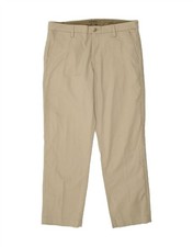 CHAPS Mens Straight Chino Trousers W36 L32 Beige Cotton CI20