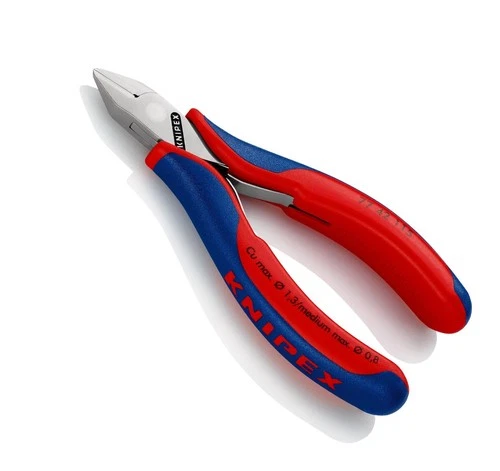 KNIPEX Elektronik-Seitenschneider 115mm ohne Facette, spitzer Kopf