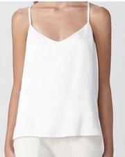 LOFT Women's White Spaghetti Strap V-neck Top Size SP NWT $35