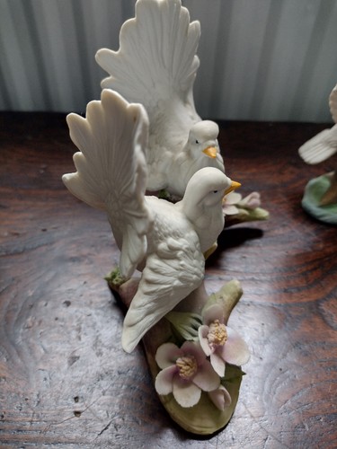 Vintage 3 x Capodimonte handbemalte Porzellan Taube Ornamente sehr guter Zustand - Bild 4 von 20