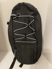 BLACK MD PORTABLE OXYGEN TANK BACKPACK CLOTH BY CRAMER DECKER B & C CYLINDERS