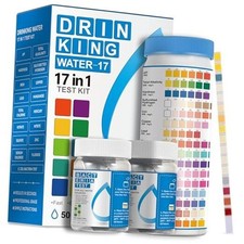 Drinking Water Test Strips 17 in 1 Strips 2 Bacteria Tester Kits, 50