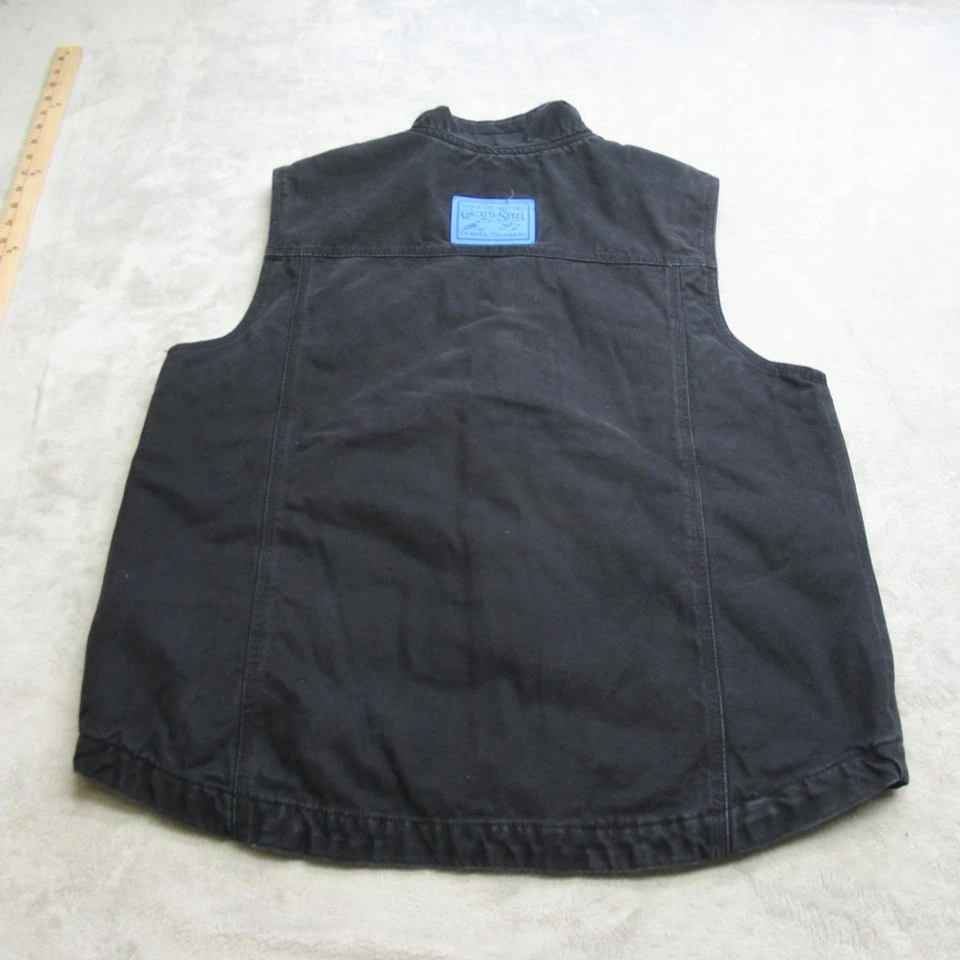 Chaleco DRI DUCK Para Hombres Gris Medio Lona Edredón Forrado Aislado Bandera Trabajo Resistente Foto 2 de 4