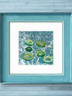 First In Line To Lazy River Contemporary Original Acrylic 12x12 Painting Signed — photo 5