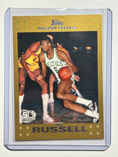 Bill Russell #/2007 Topps Gold 2007-08 Low Numbered Parallel SP Celtics HOF #6