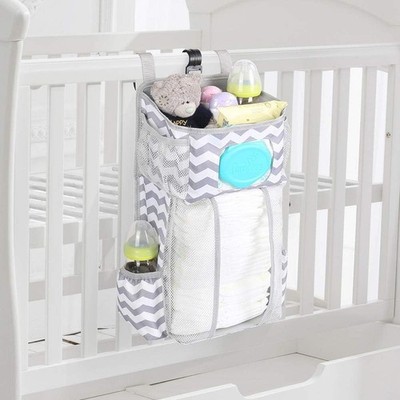 Organizador De Paã±ales Para Bebe Cuna Colgar Cambiador Bolsa Colgante Apilador