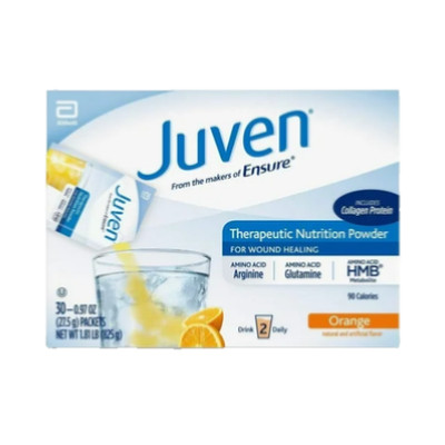 Juven Therapeutic Nutrition Powder - Orange (30 Packets) Expires 1/July/2027