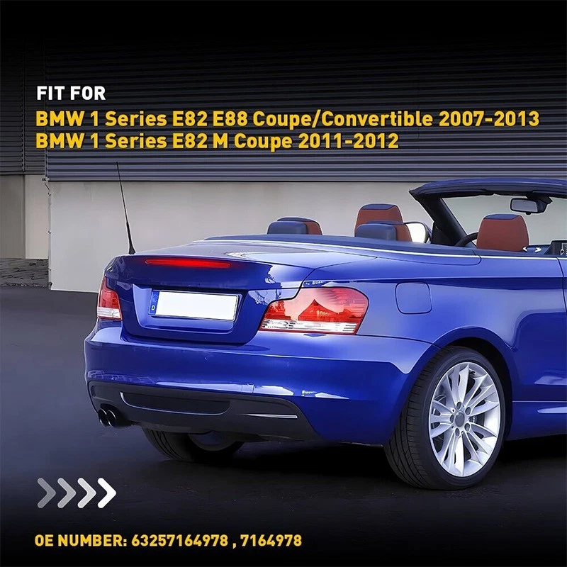 3ª luz de freio vermelha 2007-2013 para BMW 1 Series E82 E88 128i 135i terceira lâmpada - Imagem 2 de 4