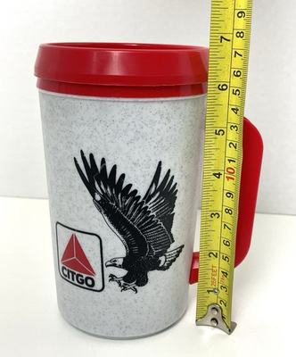 #ad Vintage Citgo Oil amp; Gas Aladdin Large Insulated Tumbler Mug Made In USA $24.99