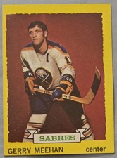 Gerry Meehan 1973-74 Topps Hockey Card ~ #22 ~ Buffalo Sabres