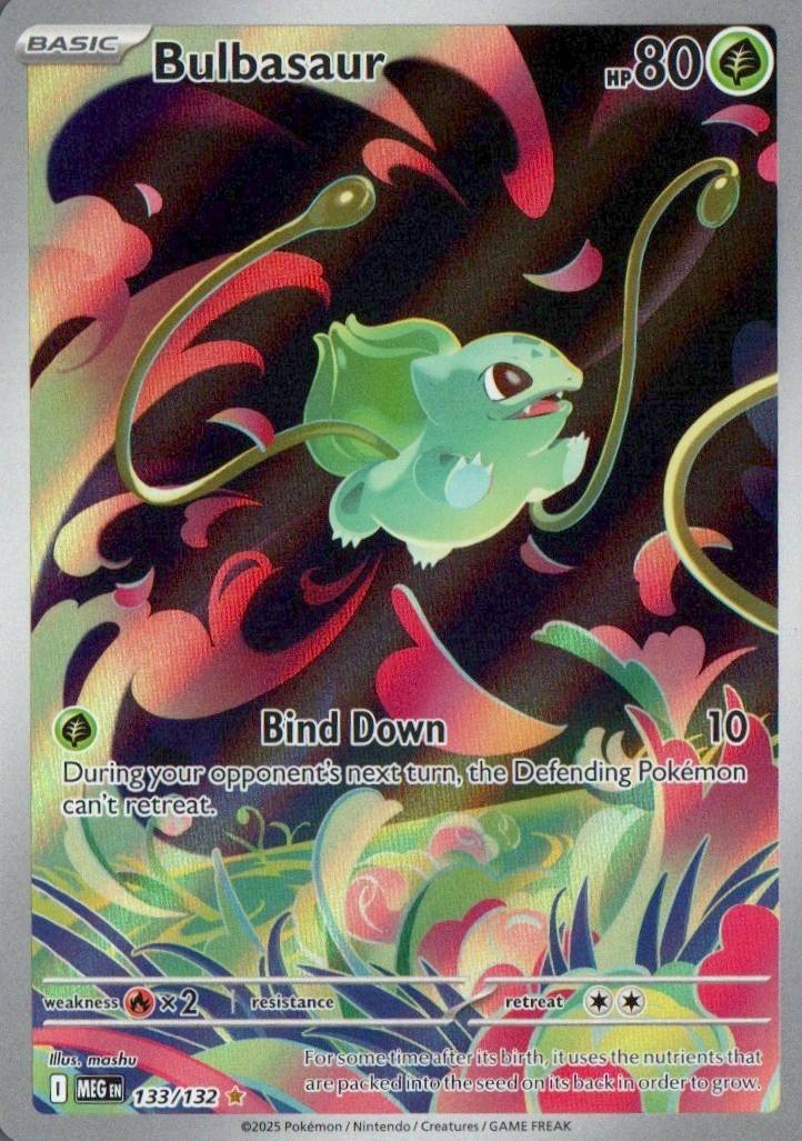 Bulbasaur Holofoil Mega Evolution - 133/132 Pokemon Card NM