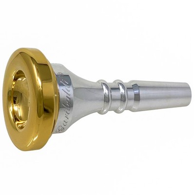 Garibaldi S4 Silver Alto Horn Single-Cup Gold-Plated Rim Mouthpiece X-Small