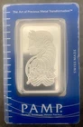 PAMP Suisse Lady Fortuna 1oz Silver Bar 999.0 Fine Silver Minted with Assay Card