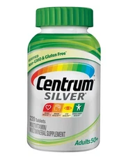 Centrum Silver Adults 50+ 220 Tablets Multivitamin Supplement EXP 06/2026