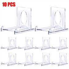 10PACK Adjustable Acrylic Stands Display Rack for Photos Crafts Desktop Storage