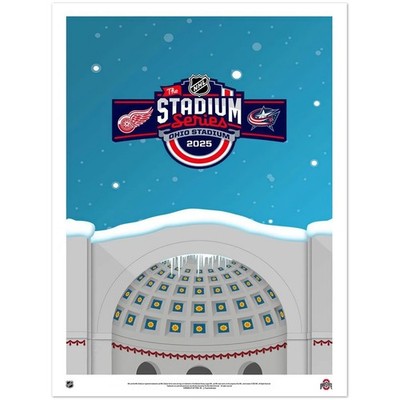 NHL Stadium Series 2025 Ohio Stadium Poster