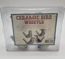 Ceramic Water Bird Whistles Set of 4 Small Songbirds Chirping Unisex Adult Kids