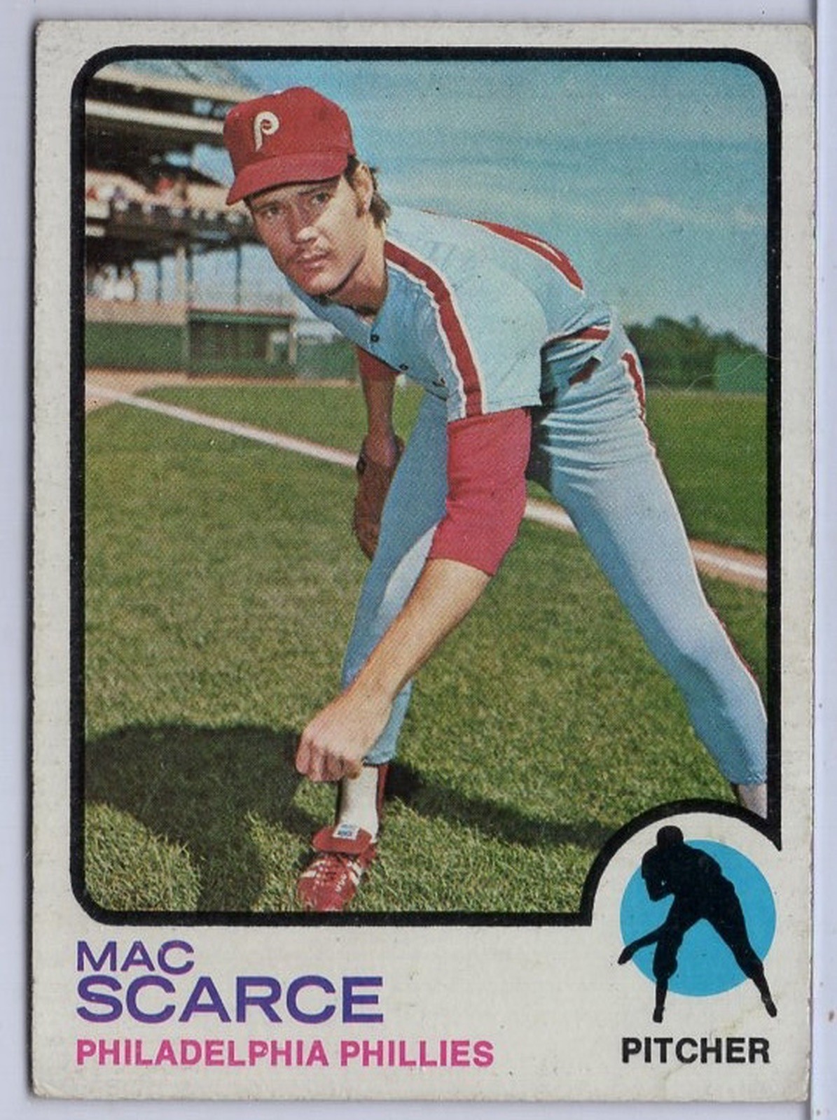 1973 Topps #6 Mac Scarce in EX Condition Phillies